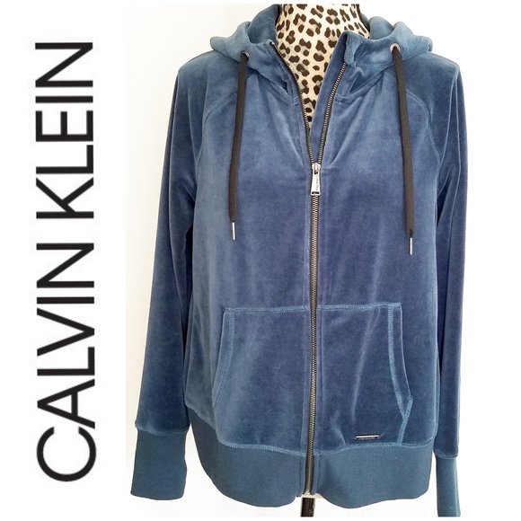 calvin klein performance velour hoodie